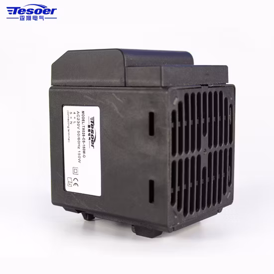Calentador industrial plástico de larga duración IP20 con ventilador axial