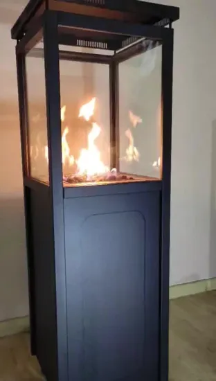 Calentador de gas independiente para patio exterior con dispositivo Ods con cuatro vasos View Fr 420