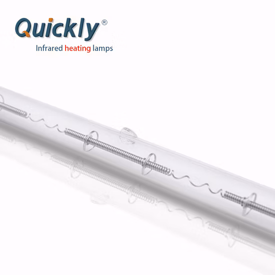 Elemento calefactor de onda corta R7s, lámpara calefactora eléctrica de cuarzo de un solo tubo, calentador infrarrojo para sistema Rtp